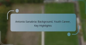 Antonio Sanabria: Background, Youth Career, Key Highlights
